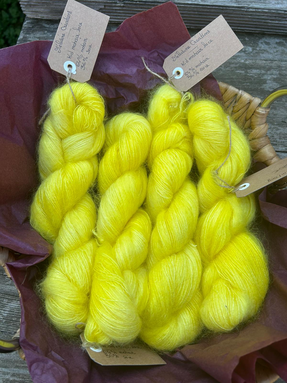 Kid Mohair Lace – Jaune éclatant